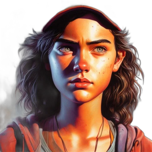 face, fantasy art, photorealistic, concept art transparent PNG cut-out