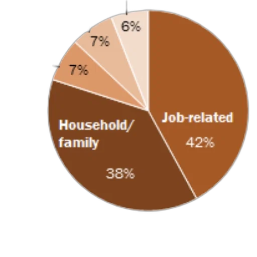 pie, chart, showing, reasons transparent PNG cut-out