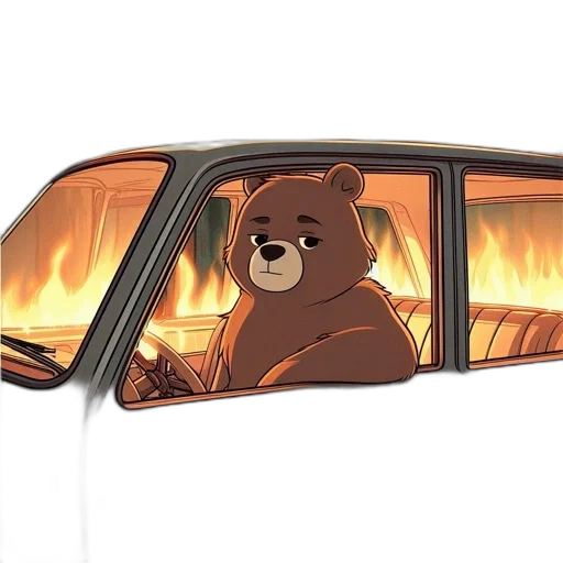 car, animal, concept art, photorealistic transparent PNG cut-out