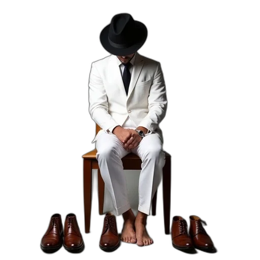 shoes, hat, furniture, staff transparent PNG cut-out