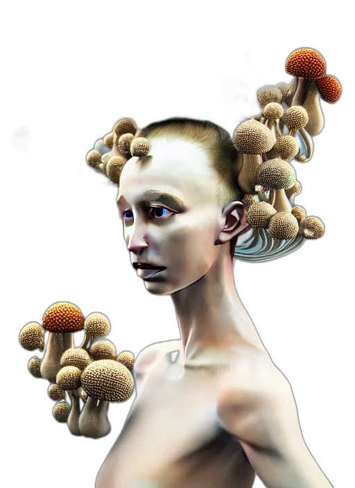 hair, crown, jewelry, robot transparent PNG cut-out
