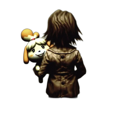 jacket, staff, animal, weapon transparent PNG cut-out