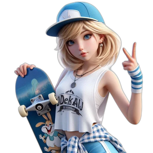 hat, concept art, 3d render, cartoon transparent PNG cut-out