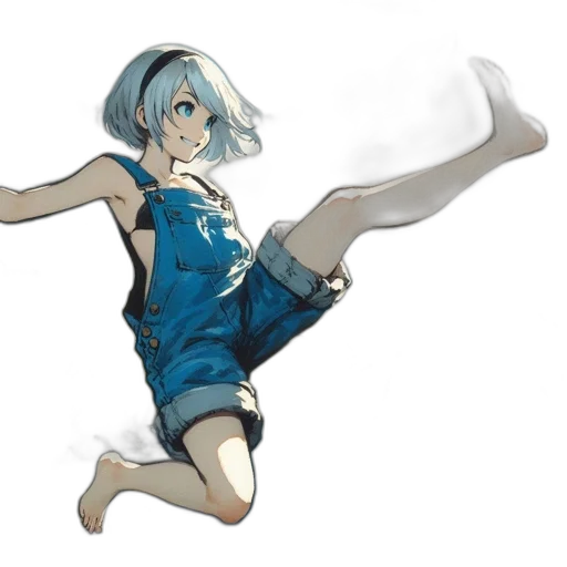 dress, staff, weapon, robot transparent PNG cut-out