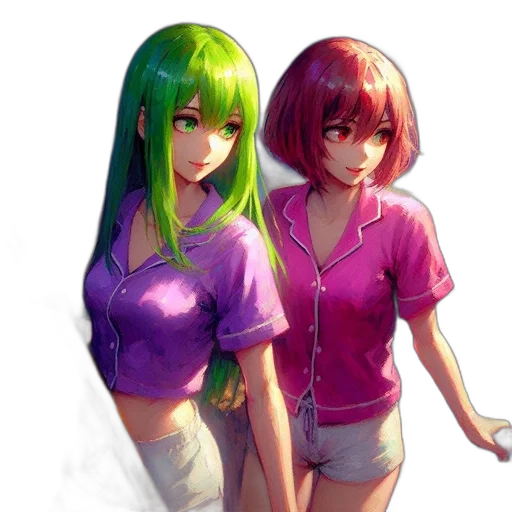 dress, pixel art, anime, concept art transparent PNG cut-out