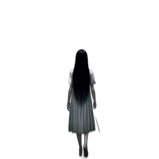 dress, hair, creature, face transparent PNG cut-out