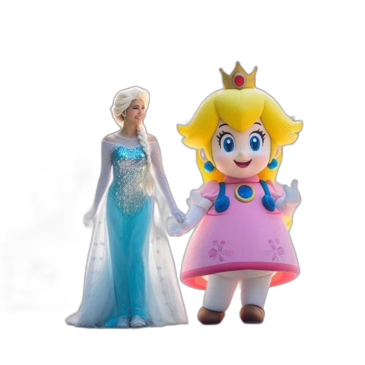 crown, dress, 3d render, concept art transparent PNG cut-out