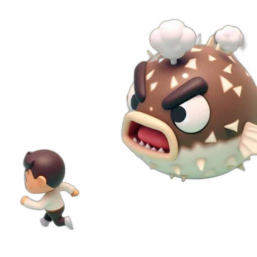 creature, concept art, 3d render, pixel art transparent PNG cut-out