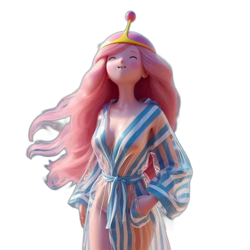 dress, crown, hair, concept art transparent PNG cut-out