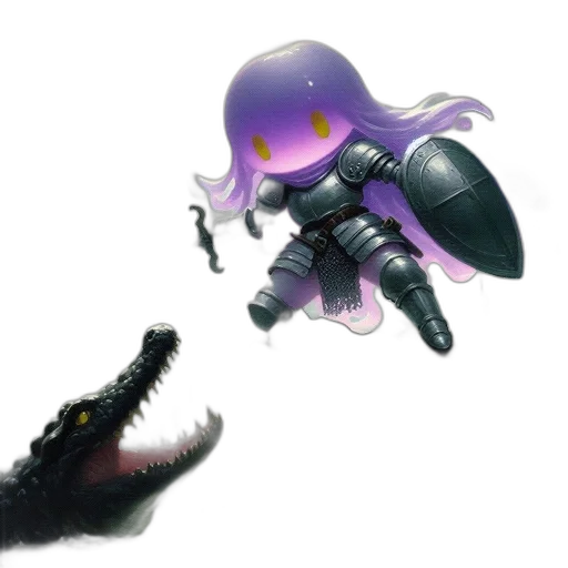 weapon, hair, creature, staff transparent PNG cut-out