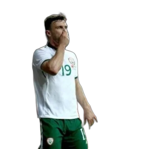 soccer, player, wearing, white transparent PNG cut-out
