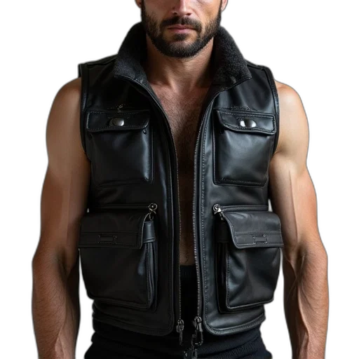 jacket, cyberpunk, scuba, vest transparent PNG cut-out