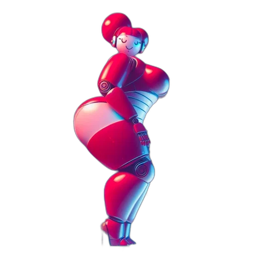 robot, dress, hat, animal transparent PNG cut-out