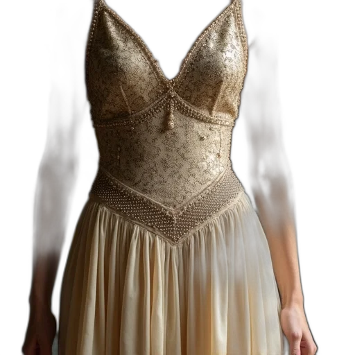 dress, crown, 3d render, concept art transparent PNG cut-out