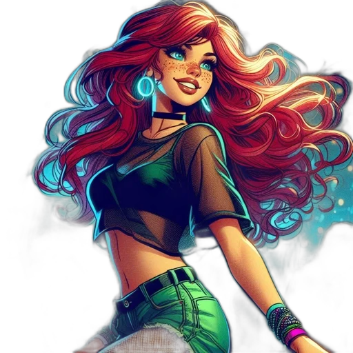 comic book art, fantasy art, cartoon, concept art transparent PNG cut-out