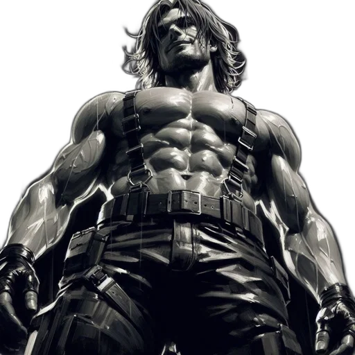 comic book art, concept art, photorealistic, 3d render transparent PNG cut-out