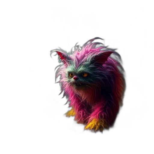 creature, animal, hair, dragon transparent PNG cut-out