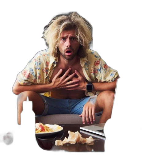 jacket, hair, food, face transparent PNG cut-out