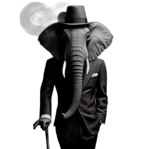 animal, hat, staff, umbrella transparent PNG cut-out