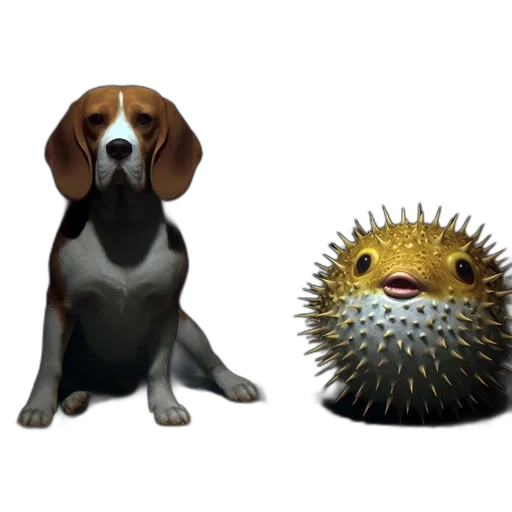 animal, creature, 3d render, concept art transparent PNG cut-out