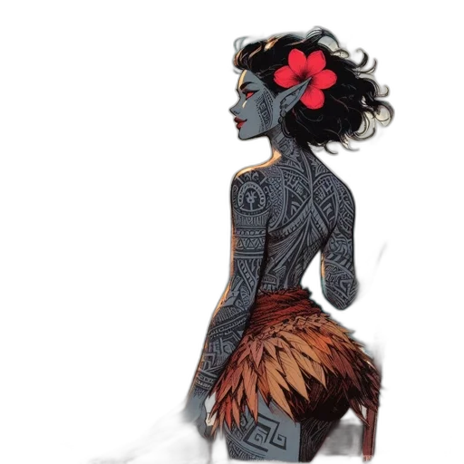 dress, concept art, fantasy art, comic book art transparent PNG cut-out