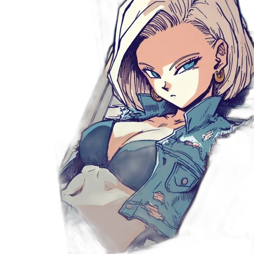 jacket, face, comic book art, concept art transparent PNG cut-out