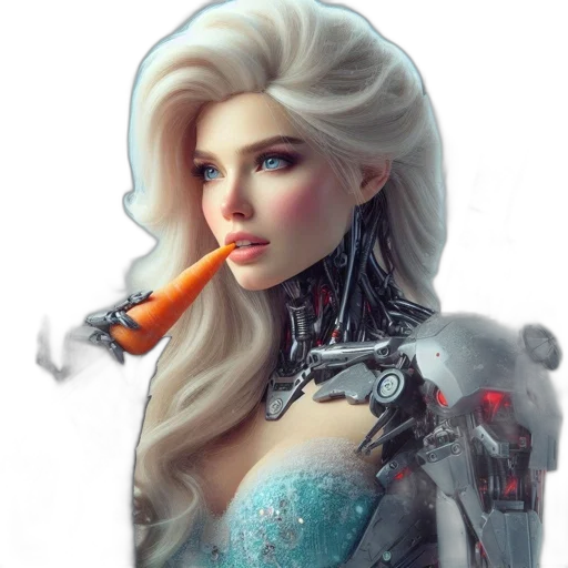 robot, fantasy art, concept art, cyberpunk transparent PNG cut-out