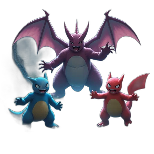 dragon, concept art, 3d render, fantasy art transparent PNG cut-out