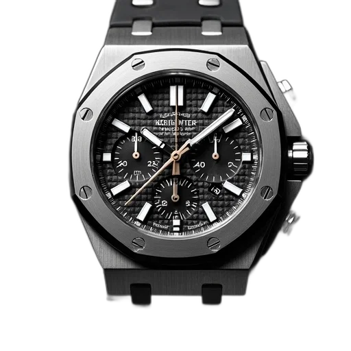 replica, watch, royal, oak transparent PNG cut-out