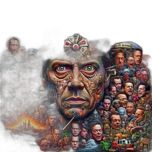 face, mask, comic book art, concept art transparent PNG cut-out
