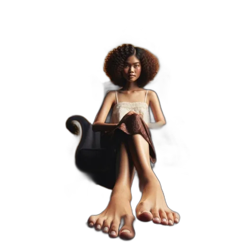 hair, furniture, hat, shoes transparent PNG cut-out