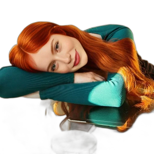 hair, jacket, dress, face transparent PNG cut-out