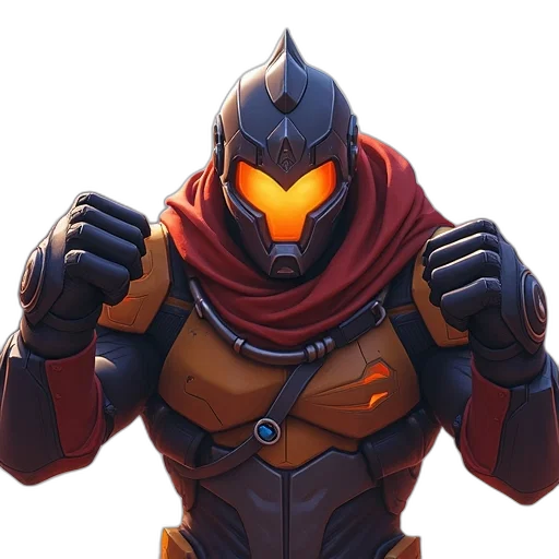 mask, robot, weapon, jacket transparent PNG cut-out