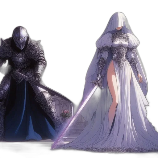 dress, concept art, fantasy art, 3d render transparent PNG cut-out