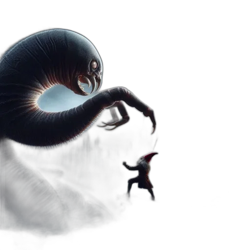 creature, mask, dragon, hair transparent PNG cut-out