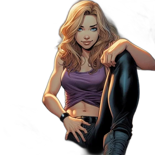 comic book art, concept art, cartoon, photorealistic transparent PNG cut-out