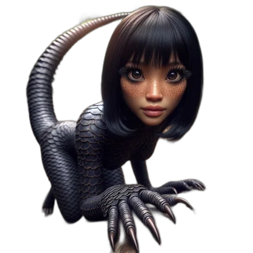 creature, dragon, animal, robot transparent PNG cut-out