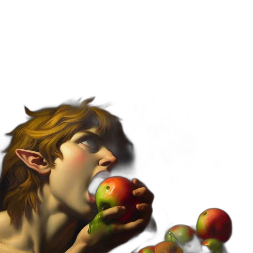 food, face, concept art, fantasy art transparent PNG cut-out