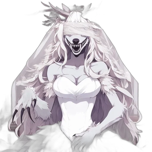 creature, crown, mask, dress transparent PNG cut-out