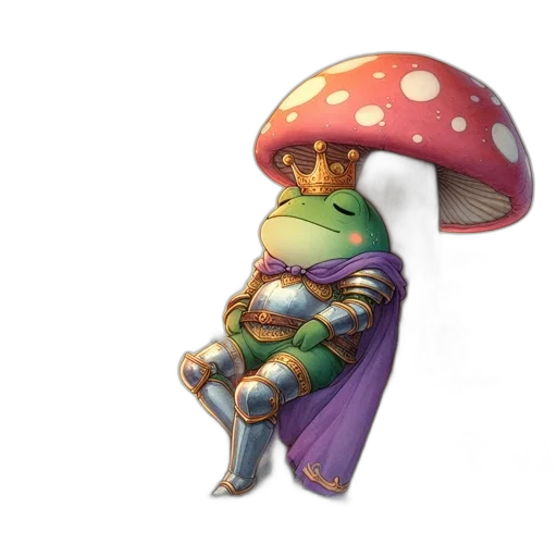 umbrella, hat, staff, crown transparent PNG cut-out