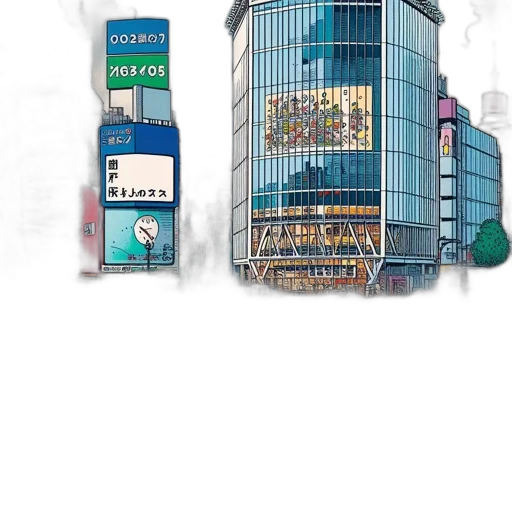 building, bottle, concept art, 3d render transparent PNG cut-out