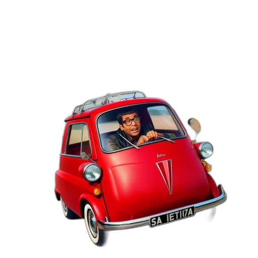 car, cartoon, 3d render, concept art transparent PNG cut-out