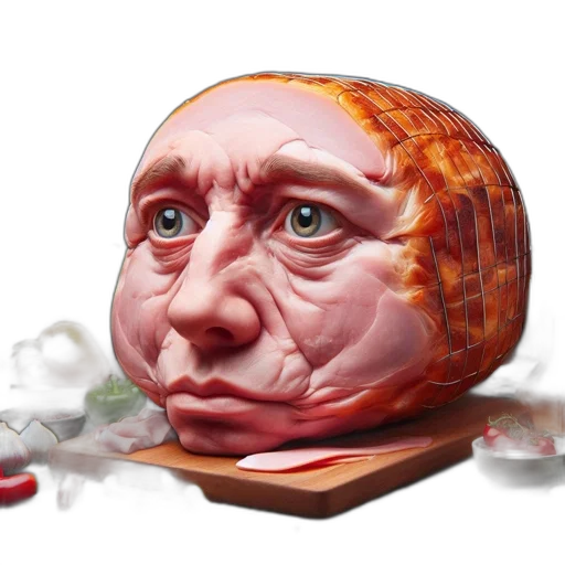 face, mask, food, photorealistic transparent PNG cut-out