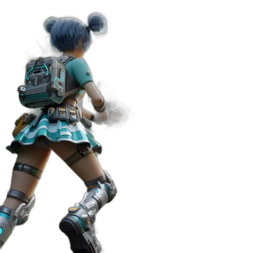robot, weapon, concept art, 3d render transparent PNG cut-out