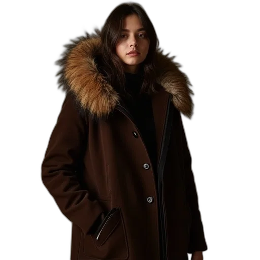 jacket, earth tones, person, coat transparent PNG cut-out