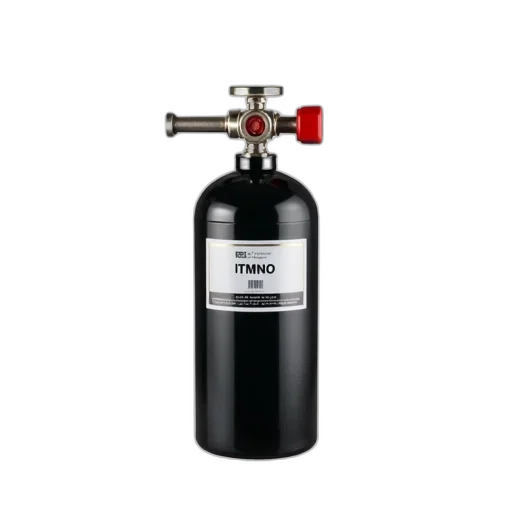 bottle, black, silver, hydraulic transparent PNG cut-out