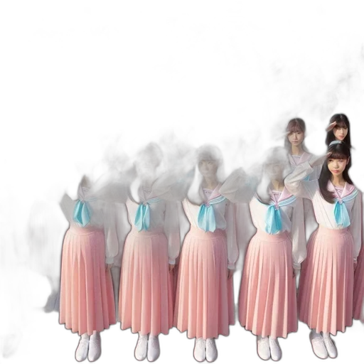 dress, staff, concept art, 3d render transparent PNG cut-out