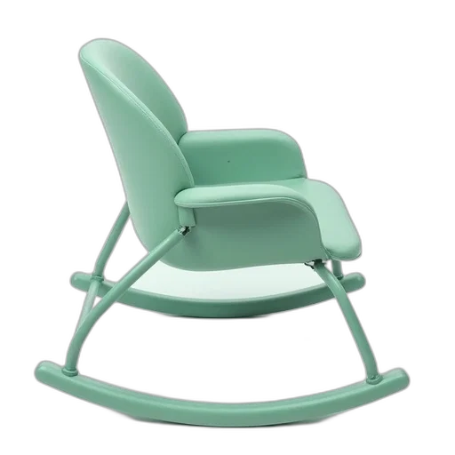 furniture, 3d render, green, pastel transparent PNG cut-out