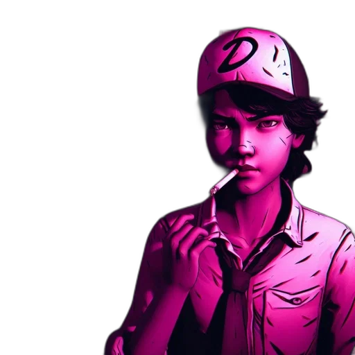 hat, face, jacket, staff transparent PNG cut-out