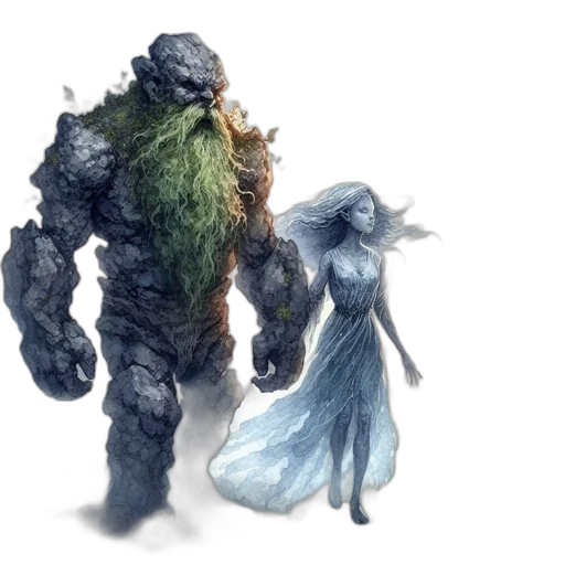 concept art, fantasy art, comic book art, 3d render transparent PNG cut-out